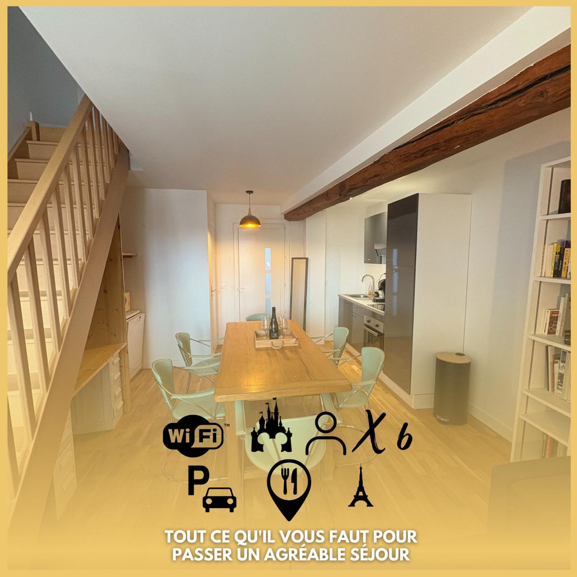 Le 7 - Appartement Cosy - Disney 20 Min Meaux Exterior photo